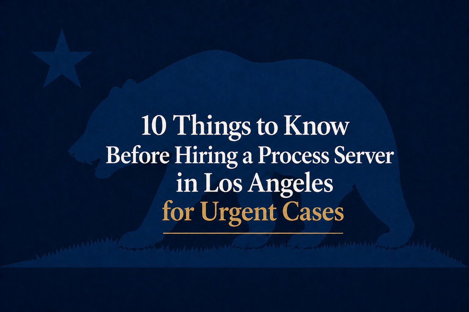 process server Los Angeles