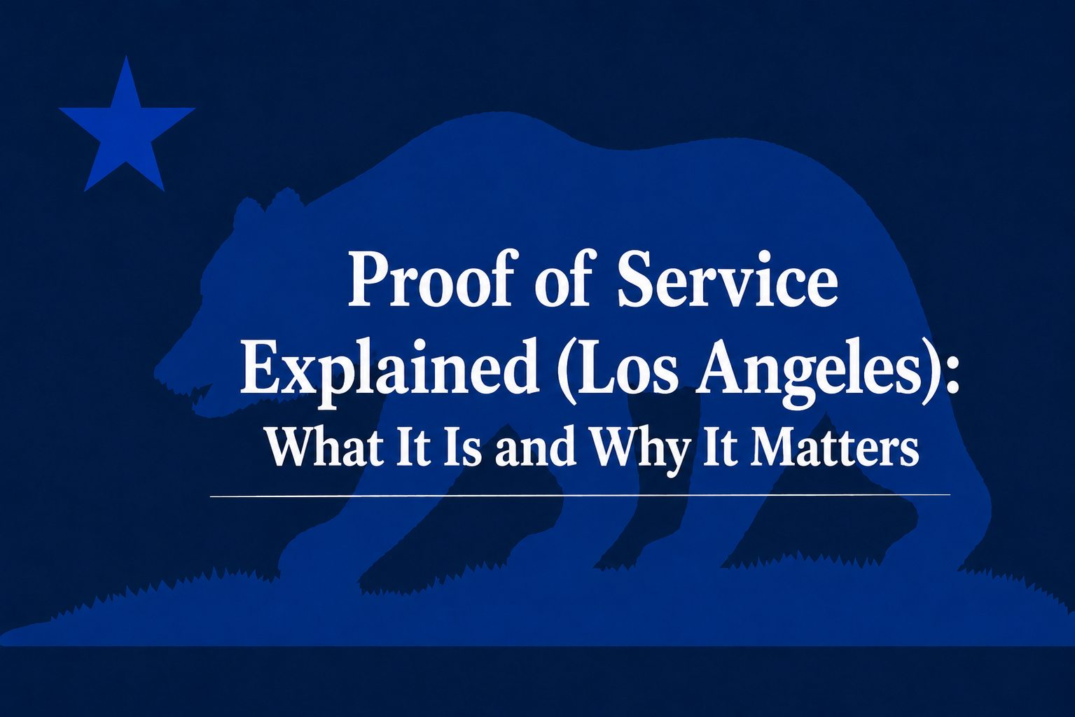 proof of service Los Angeles